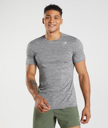Gymshark Arrival Marl T Shirts Herr Grå Ljusgrå | SE 3772GSO